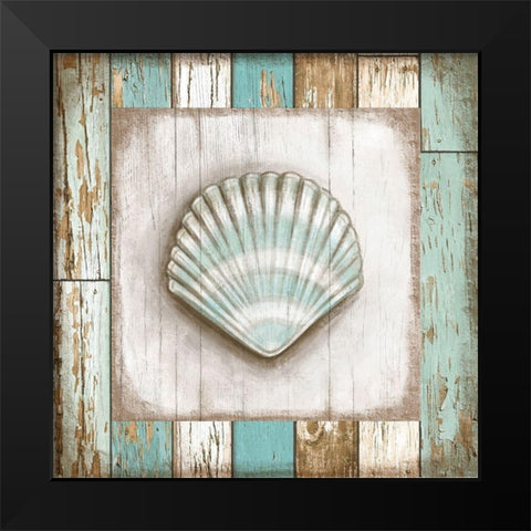 Shell Black Modern Wood Framed Art Print by Tyndall, Elizabeth