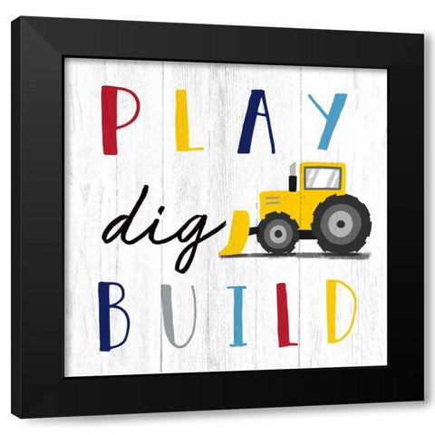 Play Black Modern Wood Framed Art Print with Double Matting by Tyndall, Elizabeth