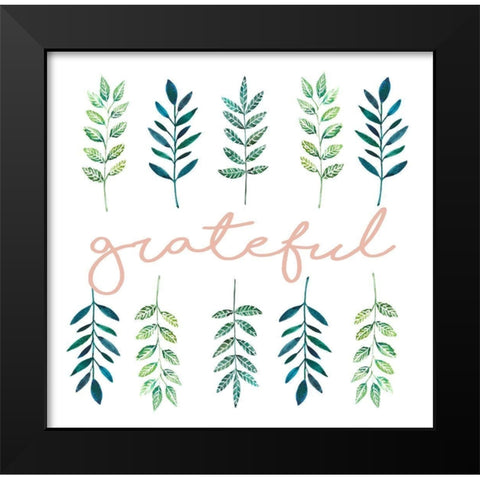 Grateful Black Modern Wood Framed Art Print by Tyndall, Elizabeth