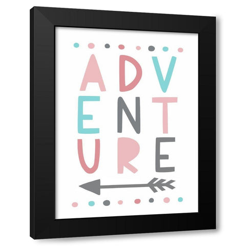 Adventure   Black Modern Wood Framed Art Print with Double Matting by Tyndall, Elizabeth