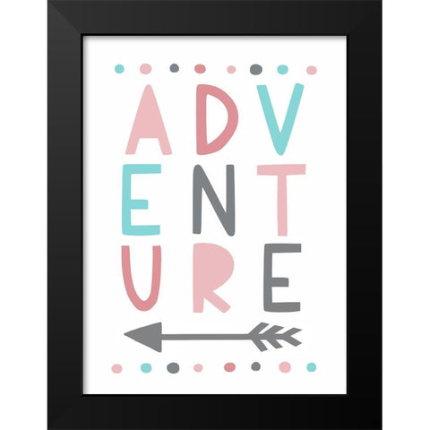 Adventure   Black Modern Wood Framed Art Print by Tyndall, Elizabeth