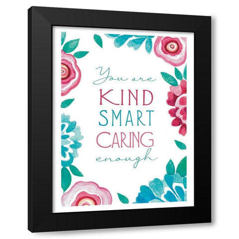 You Are Kind Black Modern Wood Framed Art Print with Double Matting by Tyndall, Elizabeth