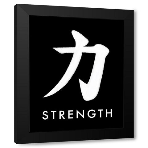 Strength Black Modern Wood Framed Art Print by Tyndall, Elizabeth