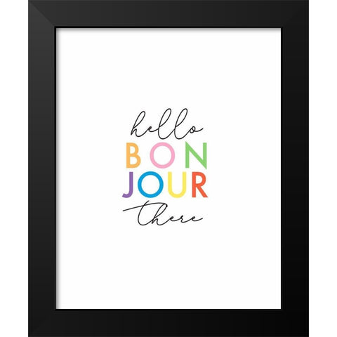 Hello There Black Modern Wood Framed Art Print by Tyndall, Elizabeth