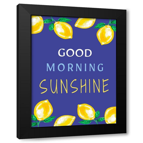 Good Morning Sunshine Black Modern Wood Framed Art Print by Tyndall, Elizabeth