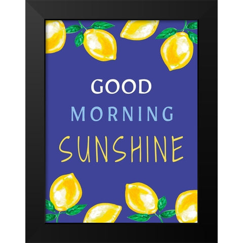 Good Morning Sunshine Black Modern Wood Framed Art Print by Tyndall, Elizabeth