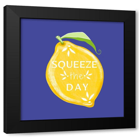 Squeeze the Day Black Modern Wood Framed Art Print with Double Matting by Tyndall, Elizabeth