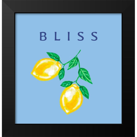 Bliss Black Modern Wood Framed Art Print by Tyndall, Elizabeth