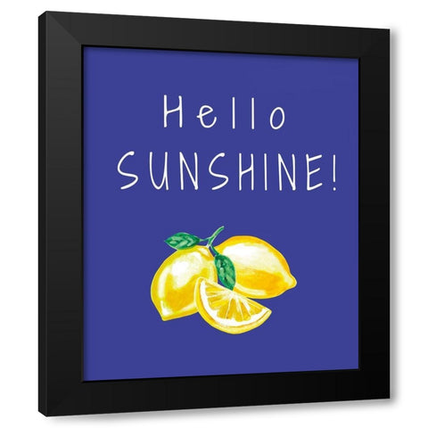 Hello Sunshine Black Modern Wood Framed Art Print with Double Matting by Tyndall, Elizabeth