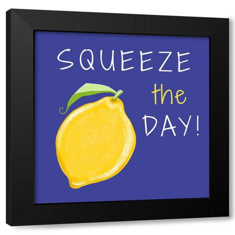 Squeeze the Day Black Modern Wood Framed Art Print with Double Matting by Tyndall, Elizabeth