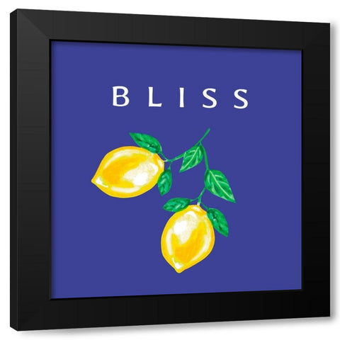 Bliss Black Modern Wood Framed Art Print by Tyndall, Elizabeth