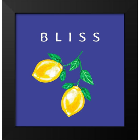 Bliss Black Modern Wood Framed Art Print by Tyndall, Elizabeth