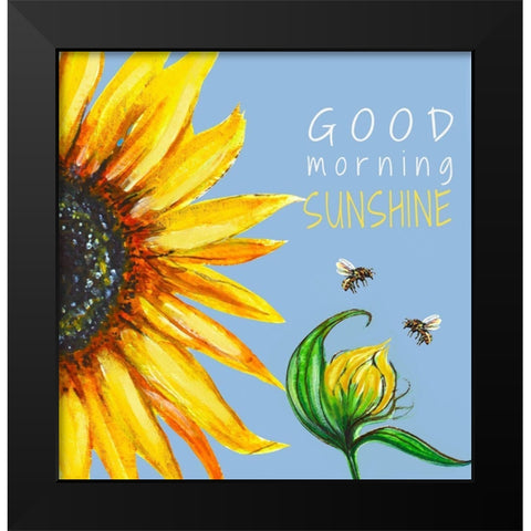 Good Morning Sunshine Black Modern Wood Framed Art Print by Tyndall, Elizabeth