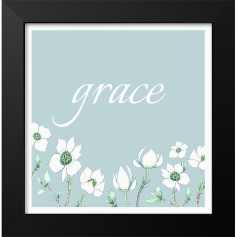 Grace Black Modern Wood Framed Art Print by Tyndall, Elizabeth