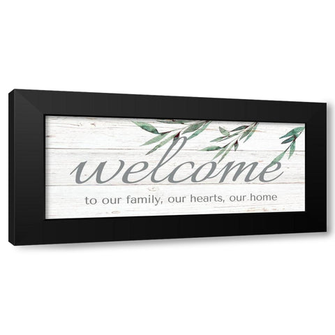 Welcome Black Modern Wood Framed Art Print by Tyndall, Elizabeth