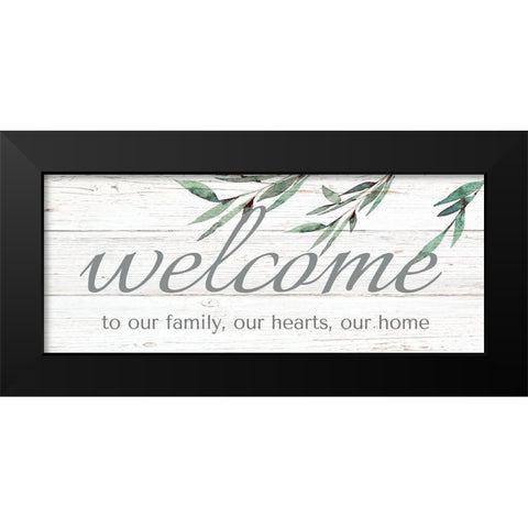 Welcome Black Modern Wood Framed Art Print by Tyndall, Elizabeth