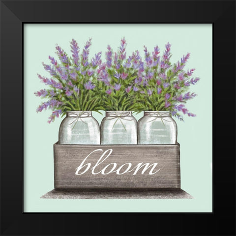 Bloom Black Modern Wood Framed Art Print by Tyndall, Elizabeth