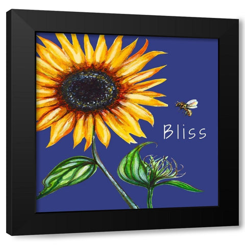 Bliss Black Modern Wood Framed Art Print by Tyndall, Elizabeth