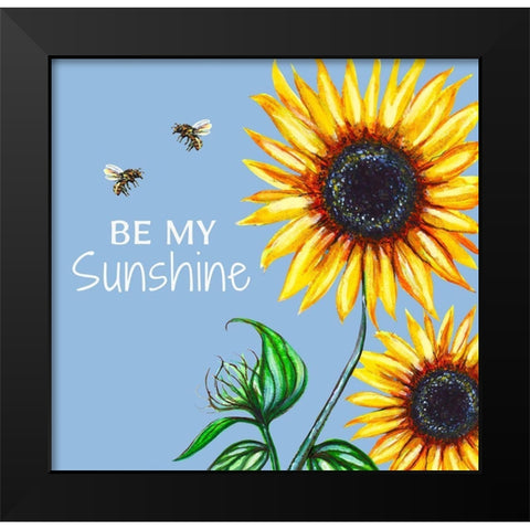 Sunshine Black Modern Wood Framed Art Print by Tyndall, Elizabeth