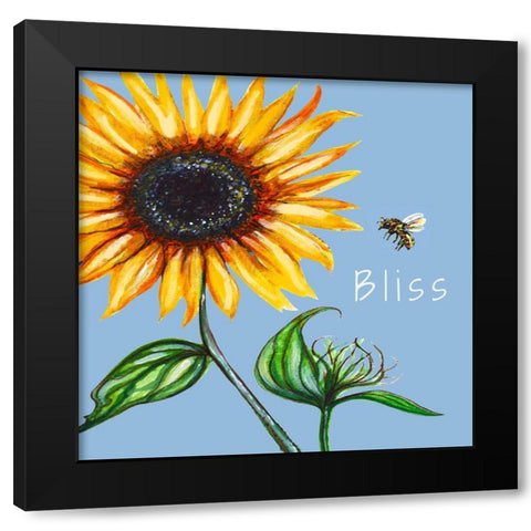 Bliss Black Modern Wood Framed Art Print by Tyndall, Elizabeth