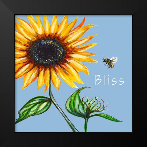 Bliss Black Modern Wood Framed Art Print by Tyndall, Elizabeth