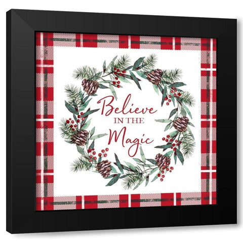 Believe in Magic Black Modern Wood Framed Art Print with Double Matting by Tyndall, Elizabeth