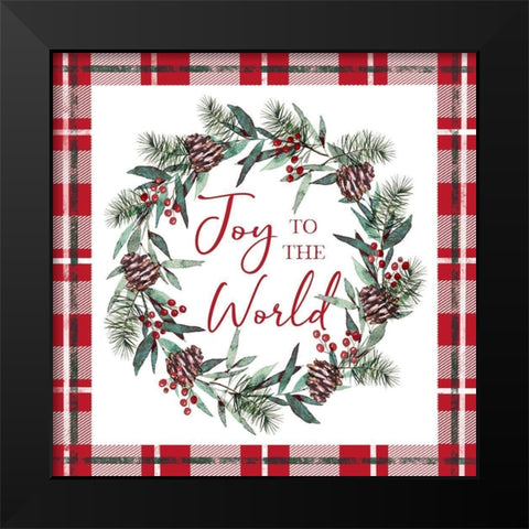 Joy to the World Black Modern Wood Framed Art Print by Tyndall, Elizabeth