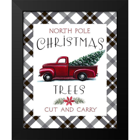 North Pole Black Modern Wood Framed Art Print by Tyndall, Elizabeth