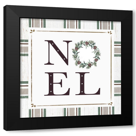 Noel Black Modern Wood Framed Art Print with Double Matting by Tyndall, Elizabeth