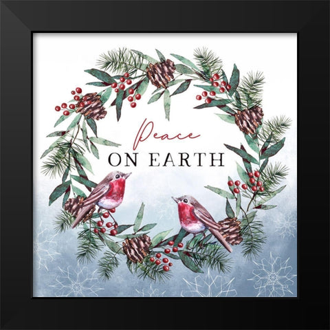 Peace on Earth Black Modern Wood Framed Art Print by Tyndall, Elizabeth