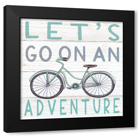 Lets Go Black Modern Wood Framed Art Print by Tyndall, Elizabeth