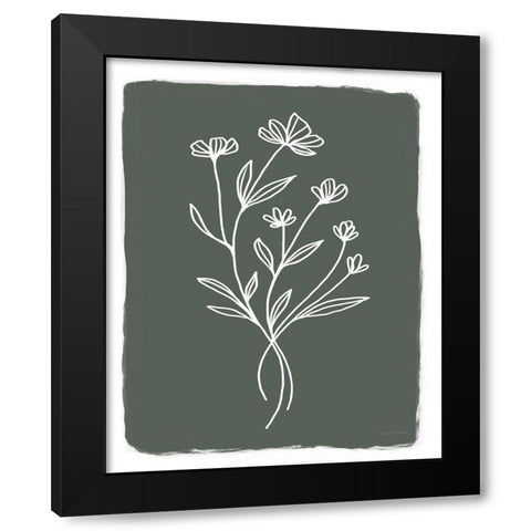 Green Botanical II Black Modern Wood Framed Art Print by Tyndall, Elizabeth