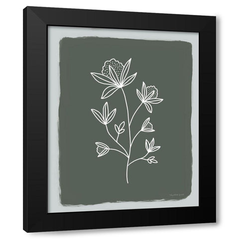 Green Botanical III Black Modern Wood Framed Art Print by Tyndall, Elizabeth