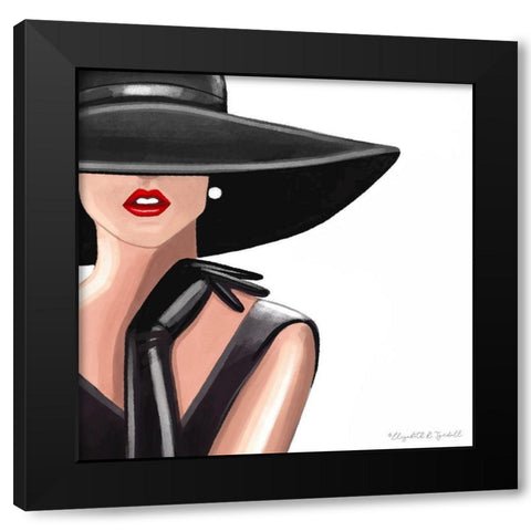 Fashion Black Modern Wood Framed Art Print with Double Matting by Tyndall, Elizabeth