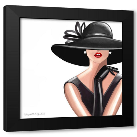 Fashion II Black Modern Wood Framed Art Print by Tyndall, Elizabeth