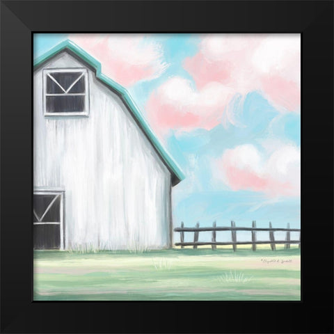 Farmhouse Barn II Black Modern Wood Framed Art Print by Tyndall, Elizabeth