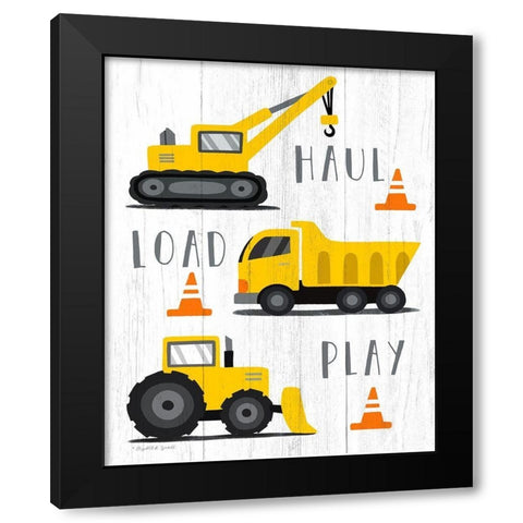 Haul-Load-Play Black Modern Wood Framed Art Print with Double Matting by Tyndall, Elizabeth