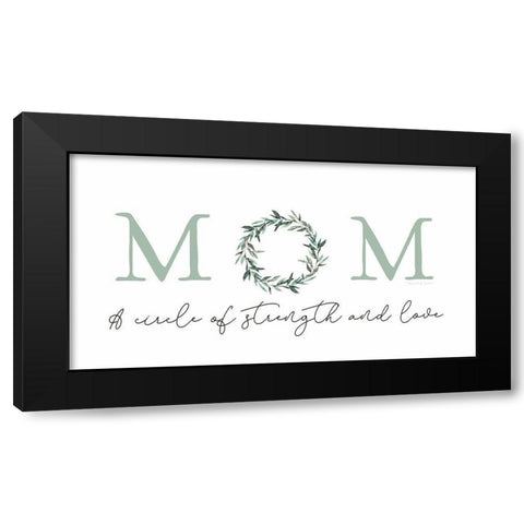 Strength and Love Black Modern Wood Framed Art Print with Double Matting by Tyndall, Elizabeth