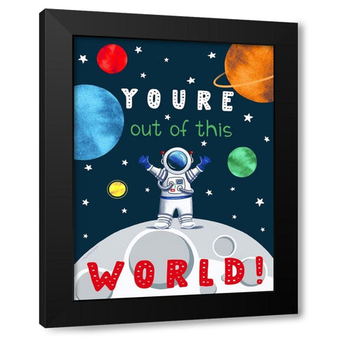 Out of This World Black Modern Wood Framed Art Print by Tyndall, Elizabeth