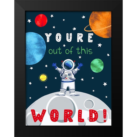 Out of This World Black Modern Wood Framed Art Print by Tyndall, Elizabeth