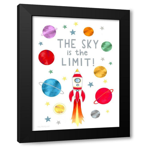 Sky is the Limit Black Modern Wood Framed Art Print with Double Matting by Tyndall, Elizabeth