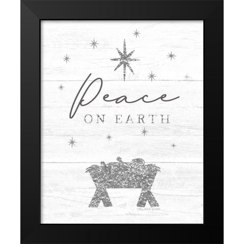 Peace on Earth Black Modern Wood Framed Art Print by Tyndall, Elizabeth