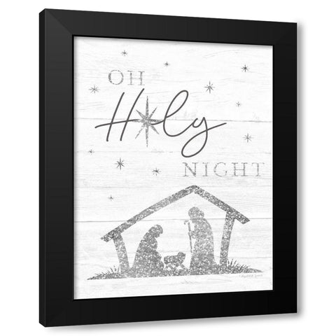 Oh Holy Night Black Modern Wood Framed Art Print by Tyndall, Elizabeth