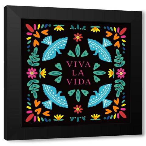 Vida La Vida Black Modern Wood Framed Art Print with Double Matting by Tyndall, Elizabeth