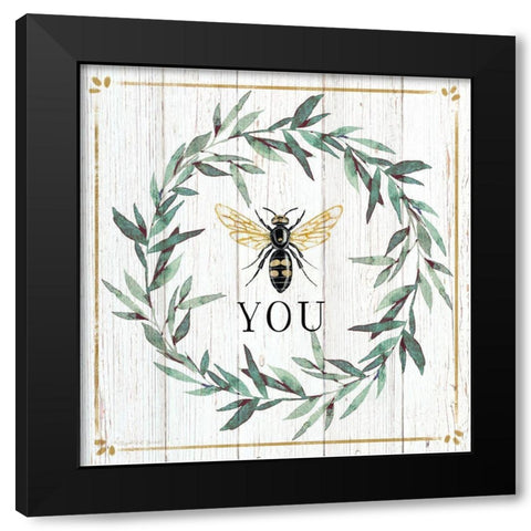 Be You Black Modern Wood Framed Art Print with Double Matting by Tyndall, Elizabeth