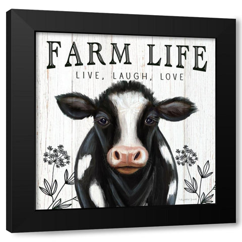 Farm Life Black Modern Wood Framed Art Print with Double Matting by Tyndall, Elizabeth