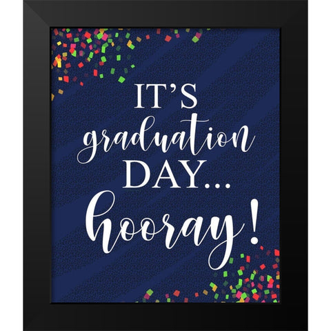 Graduation Day Black Modern Wood Framed Art Print by Tyndall, Elizabeth