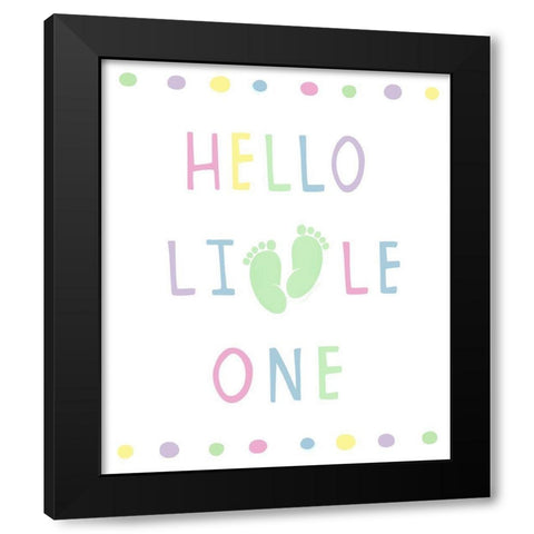 Little One Black Modern Wood Framed Art Print by Tyndall, Elizabeth