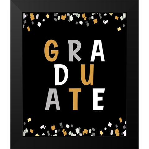 Graduate Black Modern Wood Framed Art Print by Tyndall, Elizabeth