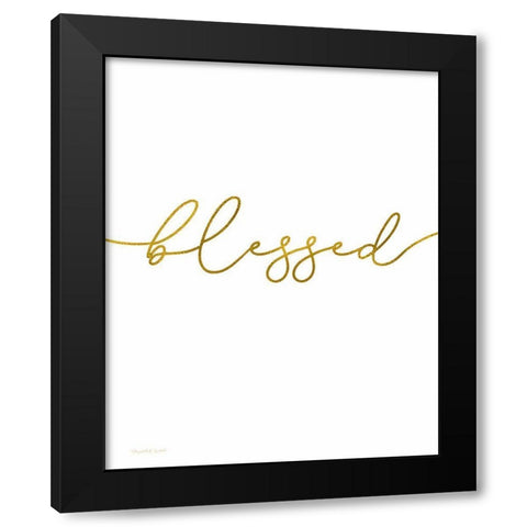 Blessed Black Modern Wood Framed Art Print with Double Matting by Tyndall, Elizabeth